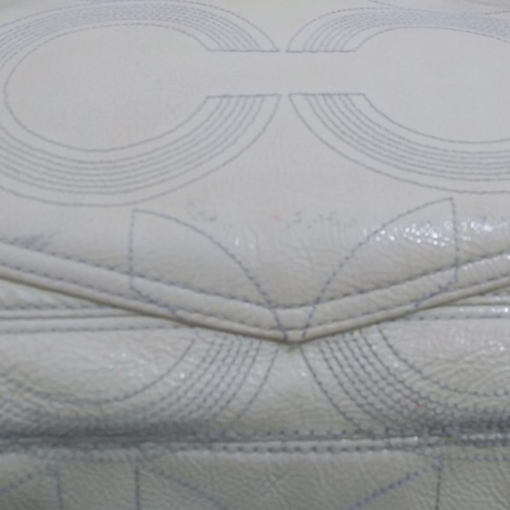 Coach - Yellow Leather & Canvas Diaper/Tote Bag - Picture 11 of 11